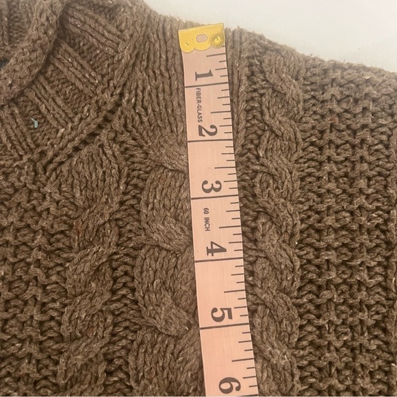 Polo Ralph Lauren Women's Cable Knit Sweater XXL Brown Long Sleeve Mock Neck - Picture 10 of 11